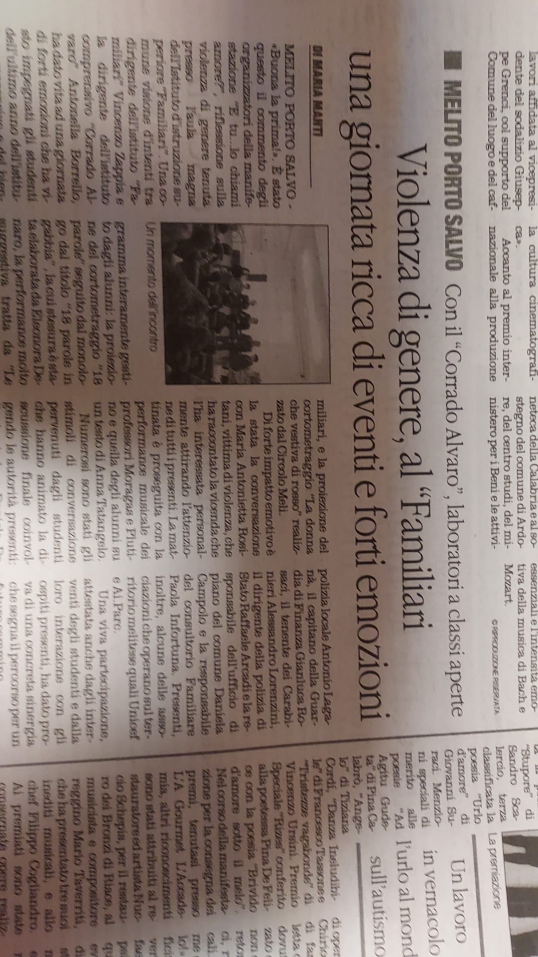 familiari eventi